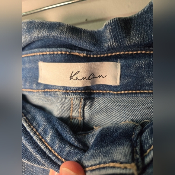 Kancan Jeans Womens 9/28 Skinny Kenzie Lexy Paper Bag Belted Retro Faded Boho - Picture 5 of 8